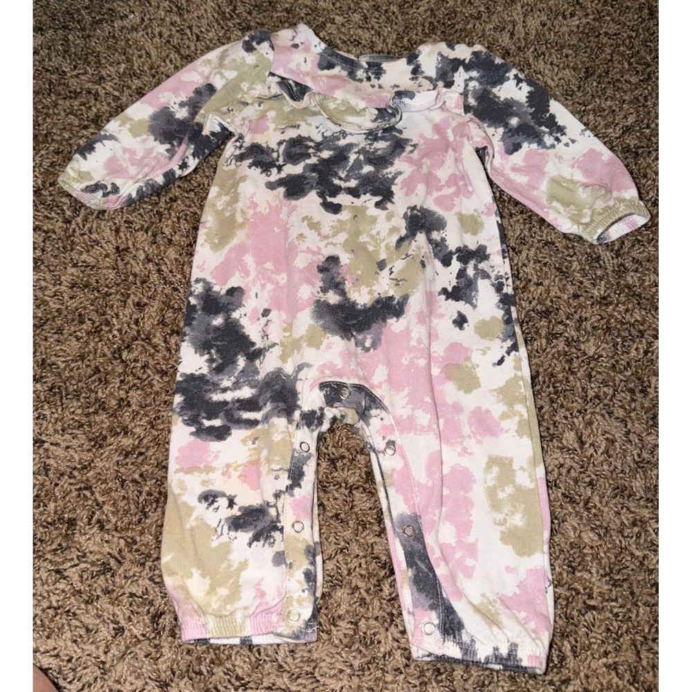 Grayson Mini One Piece Tie Dye Long Sleeve Outfit 6-9 Months
